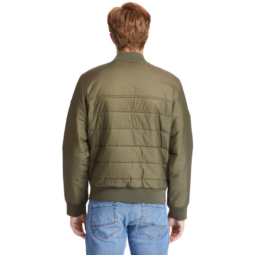 Timberland Μπουφαν Ανδρικα Ελιά - Foss Mountain Reversible Lightweight - Greece 8329165-LF